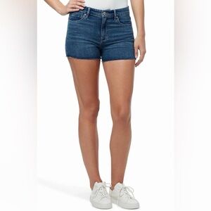 William Rast High Rise Cut Off Denim Shorts Size 28 NWT Medium Dark Wash Jean